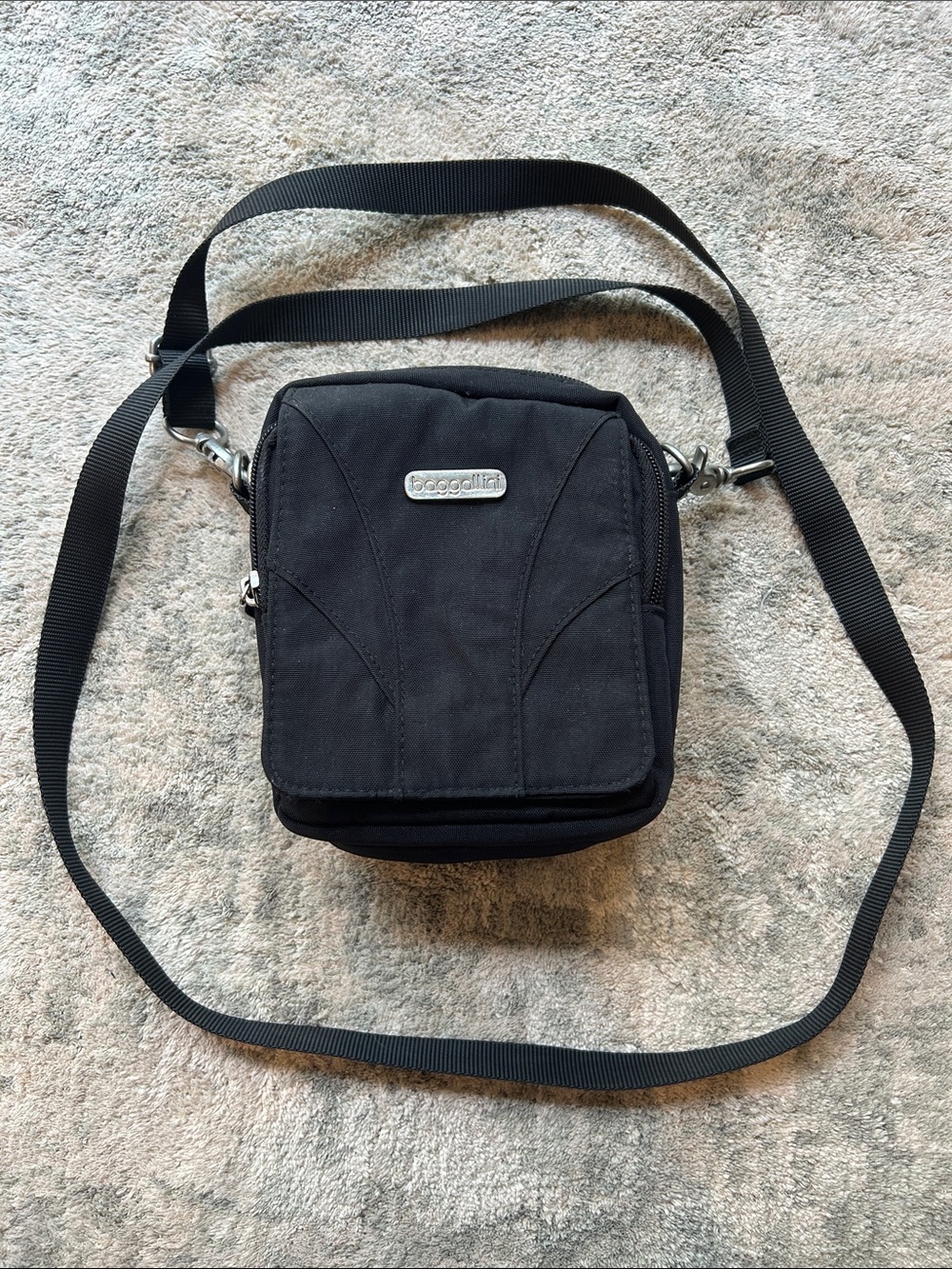 Black Crossbody Bag - Compact Everyday Carry